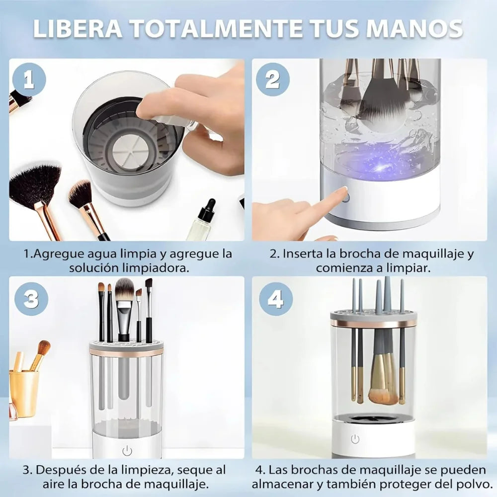 Organizador 360°+ Limpia Brochas Automatico