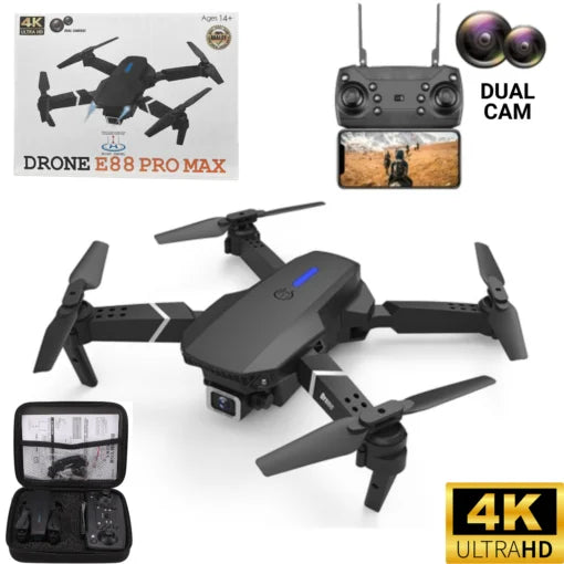 Drone E88 Pro Max: Precisión 4K