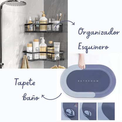 Combo Perfecto: Organizador y Tapete para Baño